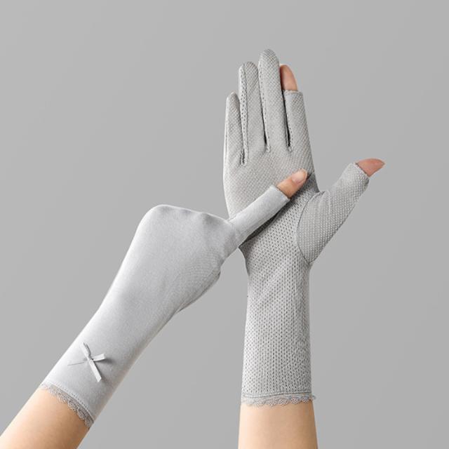 手袋 リボン レディース 紫外線対策 送料無料 即日発送-9