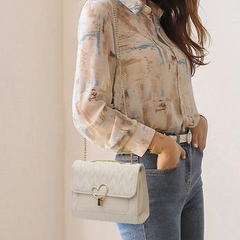 ショルダーバッグ チェーン ショルダーバッグ キルティング　斜め掛けバッグ 小さめ 送料無料 即日発送-7