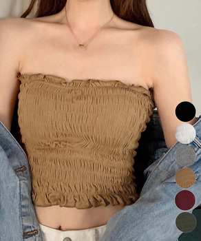 チューブトップ ベアトップ レディース ストラップ付き インナー ストレッチ 送料無料 即日発送-0