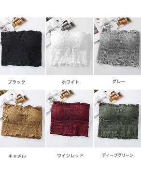 チューブトップ ベアトップ レディース ストラップ付き インナー ストレッチ 送料無料 即日発送-1