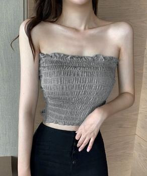 チューブトップ ベアトップ レディース ストラップ付き インナー ストレッチ 送料無料 即日発送-4