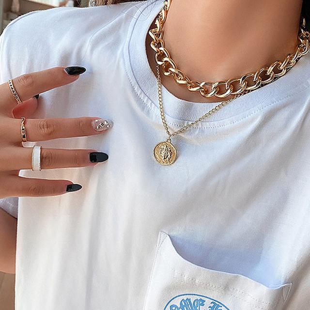 ボリューム チェーンチョーカー レディース ファッション アクセサリー 送料無料 即日発送-7