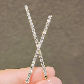 2点ヘアピン きらめき ヘアアクセサリー ラインストーン ピン止め 送料無料 即日発送-8