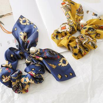 スカーフ シュシュ ヘアゴム 蝶結び リボン ヘアアクセサリー 送料無料 即日発送-8