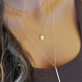 3連 チェーンネックレス レディース チョーカーネック 首飾り ペンダント 送料無料 即日発送-6