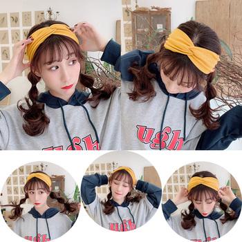 リブ へアバンド レディース 幅広 ヘアアクセサリー ターバンバンド 送料無料 即日発送-9