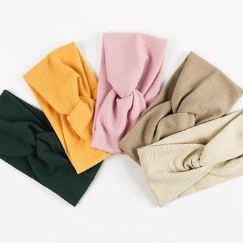 リブ へアバンド レディース 幅広 ヘアアクセサリー ターバンバンド 送料無料 即日発送-2