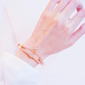 ブレスレット バングル 星モチーフ レディース ラインストーン アクセサリー 送料無料 即日発送-5