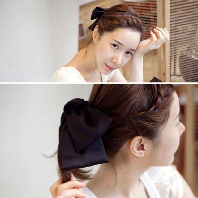 ヘアアクセサリー リボン バレッタ 大きい ヘアアクセサリー バレッタ 卒業式 送料無料 即日発送-4