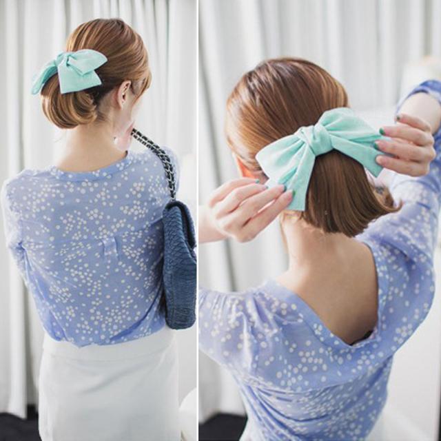 ヘアアクセサリー リボン バレッタ 大きい ヘアアクセサリー バレッタ 卒業式 送料無料 即日発送-8