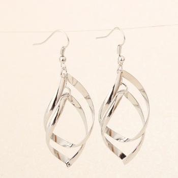 菱形 ピアス レディース 多層 イアリング ぶらさがりアクセサリー 耳飾り 送料無料 即日発送-5