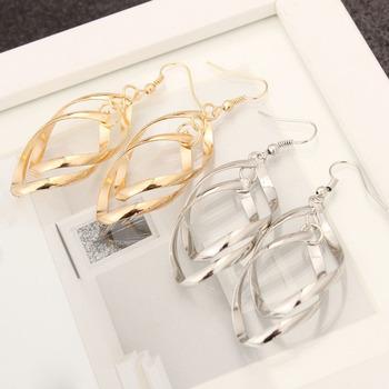 菱形 ピアス レディース 多層 イアリング ぶらさがりアクセサリー 耳飾り 送料無料 即日発送-8