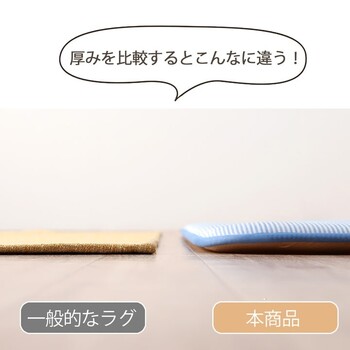 ラグ 冷感 接触冷感 約190×190cm ひんやり カーペット ラグ 厚手 ボリューム 冷感ランド 送料無料-3