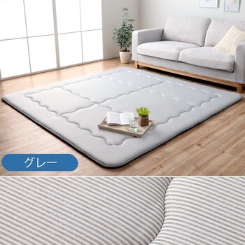 ラグ 冷感 接触冷感 約190×190cm ひんやり カーペット ラグ 厚手 ボリューム 冷感ランド 送料無料-8
