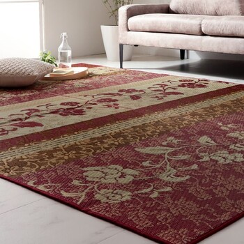 ラグ マット パープル約191×250cm 国産 日本製 い草 高級感 エレガンス 消臭 自然素材 滑り止め加工 不織布 DXヴィオラ 送料無料-4