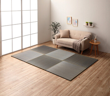 国産 い草 日本製 置き畳 約82×82cm 単品 ユニット畳 簡単 和室 ナチュラル ラッカル U畳 送料無料-18