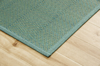 ラグ い草ラグ 本間2畳 約191×191cm 花ござ カーペット 格子柄 ナチュラル シンプル 和室 抗菌防臭 消臭 お手入れ簡単 ルネ 送料無料-19