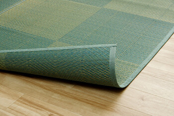 ラグ い草ラグ 本間2畳 約191×191cm 花ござ カーペット 格子柄 ナチュラル シンプル 和室 抗菌防臭 消臭 お手入れ簡単 ルネ 送料無料-20