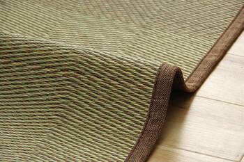 ラグ い草ラグ 本間2畳 約191×191cm 花ござ カーペット 格子柄 ナチュラル シンプル 和室 抗菌防臭 消臭 お手入れ簡単 ルネ 送料無料-22