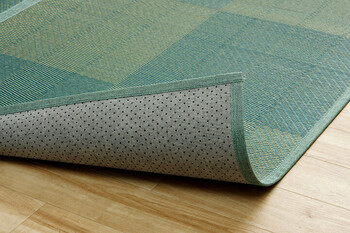 ラグ い草ラグ 本間8畳 約382×382cm 花ござ カーペット 格子柄 ナチュラル シンプル 滑りにくい 抗菌防臭 消臭 NDXルネ 送料無料-21