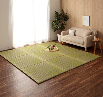置き畳 約82×82cm(単品) ユニット畳 い草 消臭 抗菌防臭 清明 U畳 送料無料-11