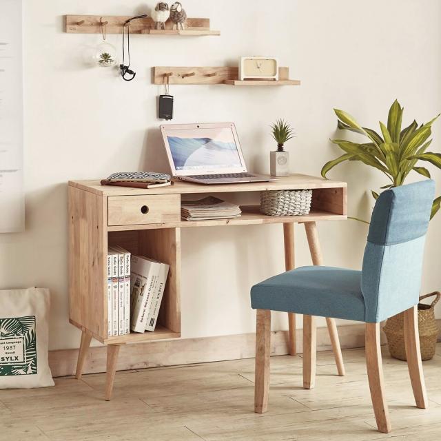 100cm幅のデスク　天然木をふんだんに使ったナチュラルシリーズ 組立家具 NATURAL SIGNATURE 送料無料-1