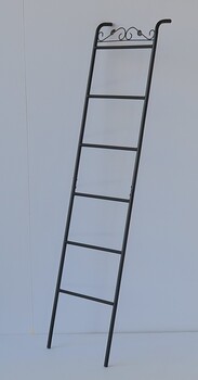 リーフの飾りをモチーフにしたスチール小物シリーズ 組立家具 リーフ ラダーラック 送料無料-2