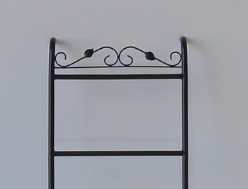 リーフの飾りをモチーフにしたスチール小物シリーズ 組立家具 リーフ ラダーラック 送料無料-4