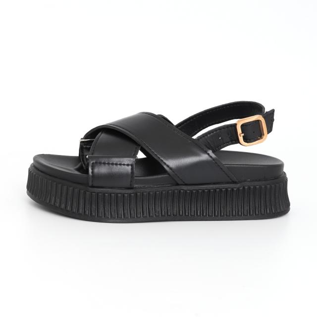 サンダル 厚底 クロスベルト サンダル レディース 送料無料 即日発送-7