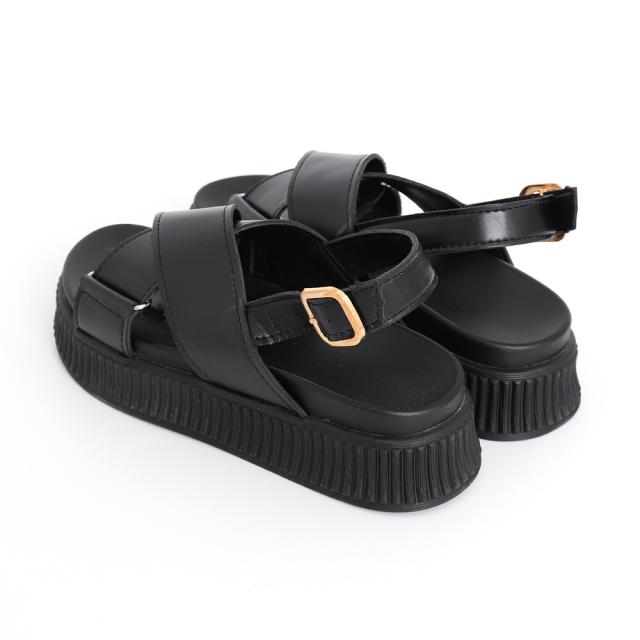 サンダル 厚底 クロスベルト サンダル レディース 送料無料 即日発送-8