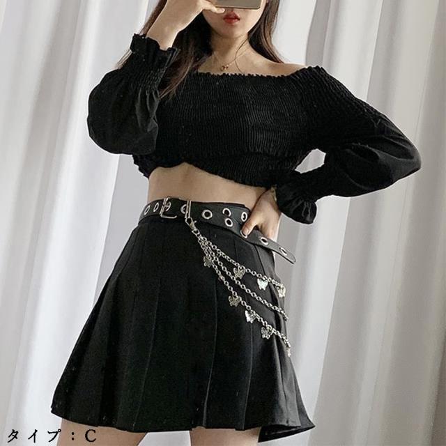 ベルト レディース チェーン付き 送料無料 即日発送-6