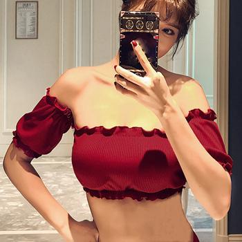 オフショルダー 水着レディース夏 送料無料 即日発送-9