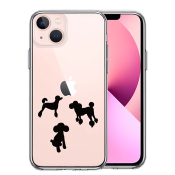 iPhone13 ケース クリア陽だまり トイプードル もふもふ わんこ スマホケース 側面ソフト 背面ハード ハイブリッド 送料無料-0