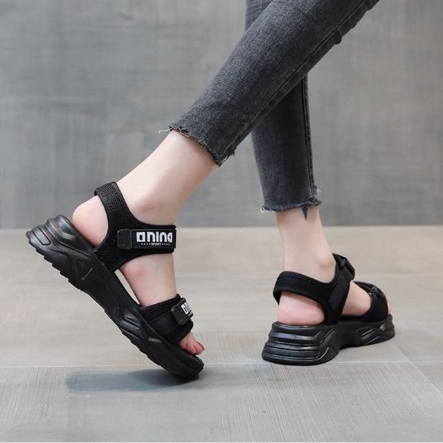 サンダル 厚底スポーツサンダル ベルクロレディース 送料無料 即日発送-5