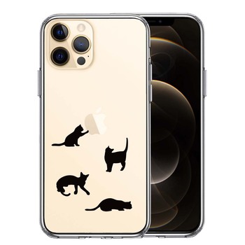iPhone12Pro ケース クリア 陽だまりのにゃんこ ねこ 猫 スマホケース 側面ソフト 背面ハード ハイブリッド 送料無料-0