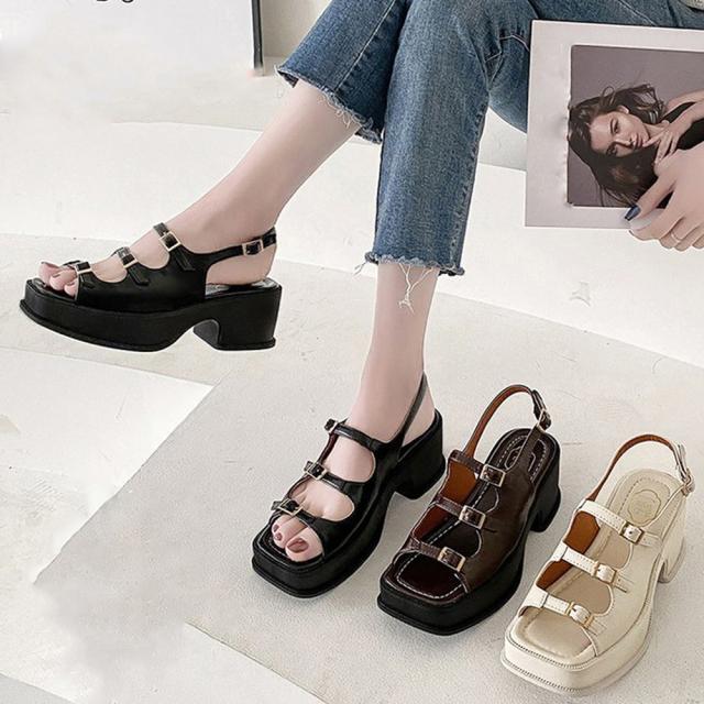 サンダル 厚底 ヒールサンダル レディース 送料無料 即日発送-8