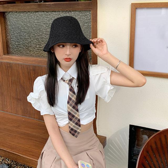 バケットハットレディース紫外線対策 帽子 送料無料 即日発送-4