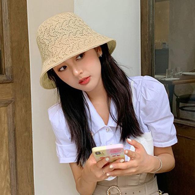 バケットハットレディース紫外線対策 帽子 送料無料 即日発送-5