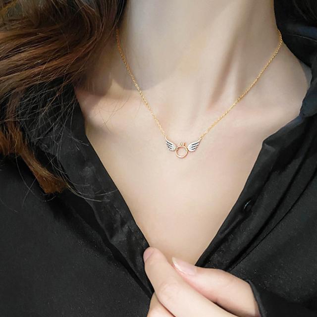 羽根モチーフ ネックレス 華奢 送料無料 即日発送-4