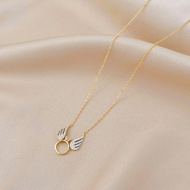 羽根モチーフ ネックレス 華奢 送料無料 即日発送-7