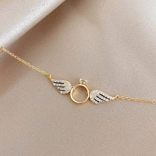 羽根モチーフ ネックレス 華奢 送料無料 即日発送-8