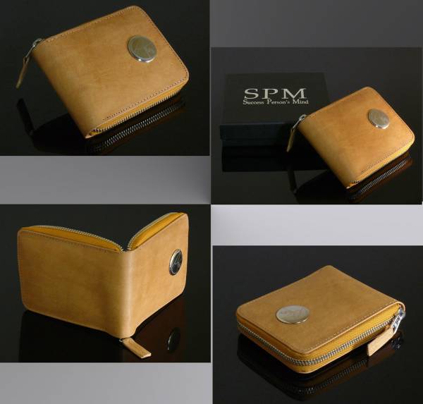 二つ折り財布 ＳＰＭ バッファローレザーラウンドファスナーショートウォレット FC-1110 折財布 送料無料-1