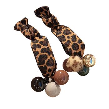 レオパード ヘアゴム 大人っぽい ヒョウ柄 ブレスレット ゴム ヘアゴム 送料無料 即日発送-4