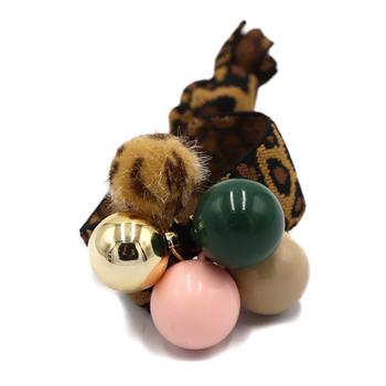 レオパード ヘアゴム 大人っぽい ヒョウ柄 ブレスレット ゴム ヘアゴム 送料無料 即日発送-5