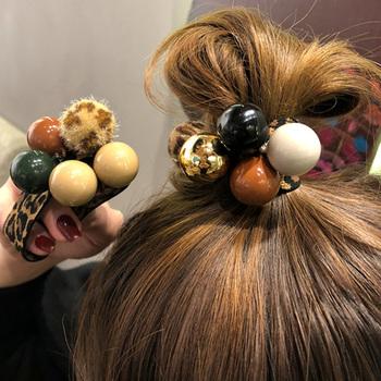 レオパード ヘアゴム 大人っぽい ヒョウ柄 ブレスレット ゴム ヘアゴム 送料無料 即日発送-6