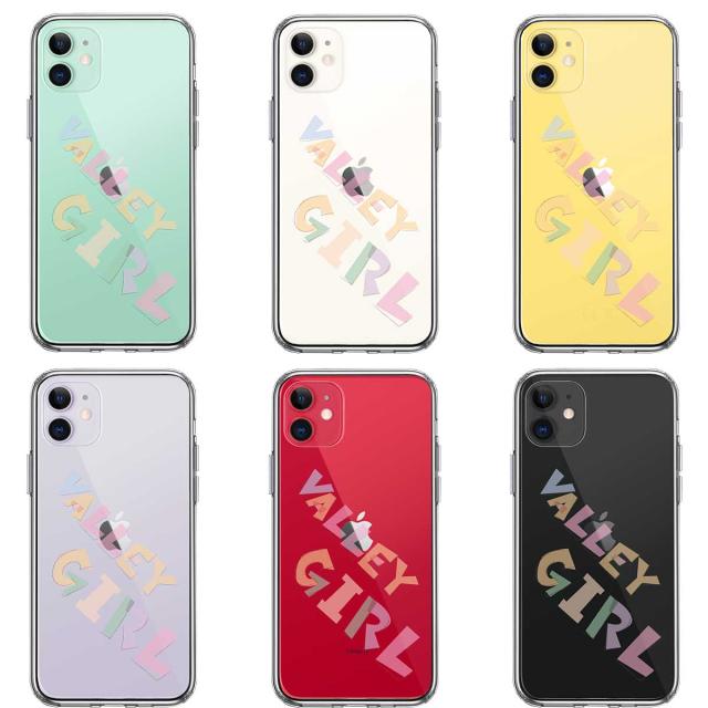 iPhone11 ケース クリア Valley Girl ギャル バレーガール スマホケース 側面ソフト 背面ハード ハイブリッド 送料無料-1