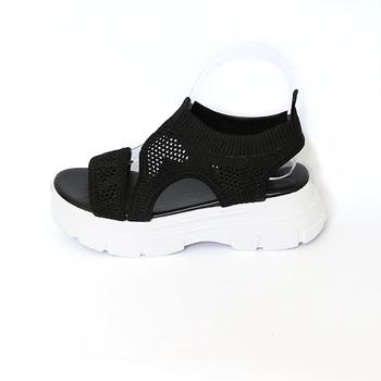 サンダル 厚底 ニットサンダル レディース 送料無料 即日発送-5