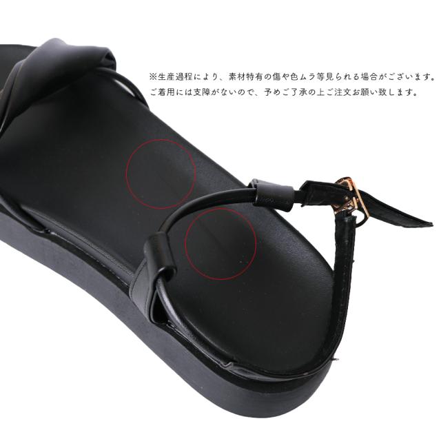 サンダル 厚底サンダル レディース ベルト 全2色 送料無料 即日発送-4