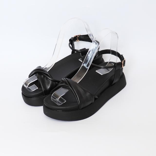 サンダル 厚底サンダル レディース ベルト 全2色 送料無料 即日発送-5