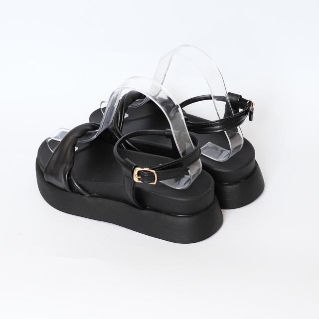 サンダル 厚底サンダル レディース ベルト 全2色 送料無料 即日発送-7